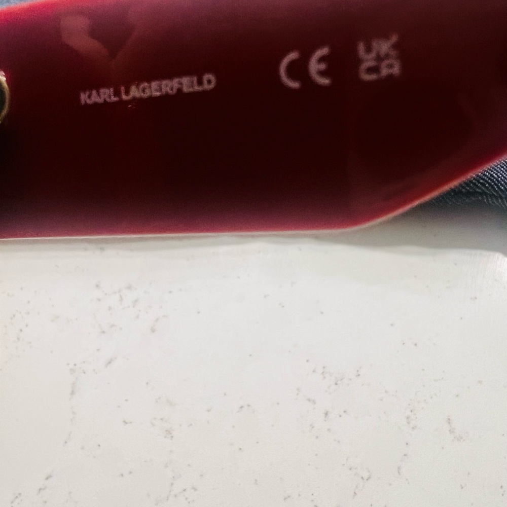 Karl Lagerfeld Red Square-Frame Women's Sunglasses - Picture 8 of 11